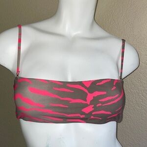 Beach Bunny Bikini Top Hot Tiger BB Tiger Striped Bikini Top RARE 🔥